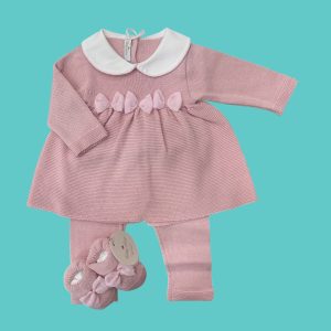 COMPLETINO E SCARPE IN FILO DI COTONe