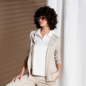 Polo in raso di viscosa