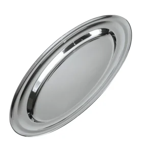 Vassoio da portata ovale in acciaio Ilsa