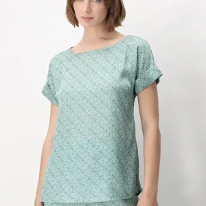 Maglia in raso fantasia