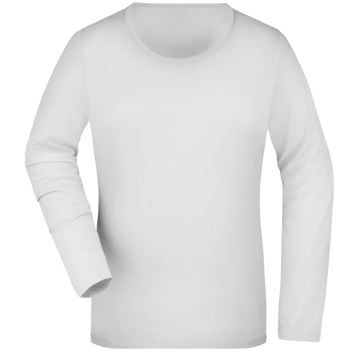 T-SHIRT JAMES&NICHOLSON DONNA MANICHE LUNGHE SCOLLO TONDO - immagine 3