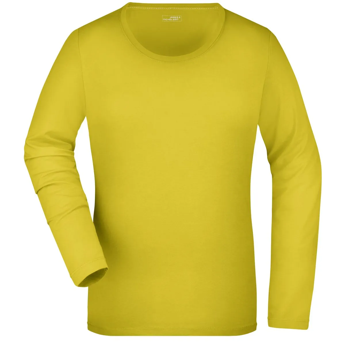 T-SHIRT JAMES&NICHOLSON DONNA MANICHE LUNGHE SCOLLO TONDO - immagine 6