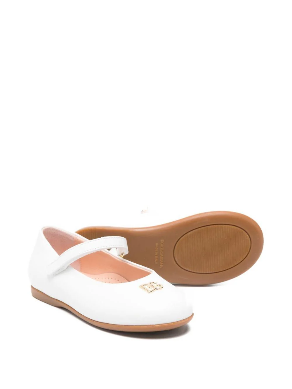 Ballerine per bambina Dolce & Gabbana Kids con logo - immagine 4