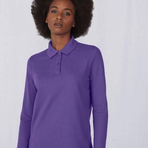 B&C polo donna manica lunga BCPW462