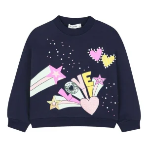 Billieblush felpa con stampa