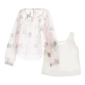 Blusa per bambina Monnalisa in tulle