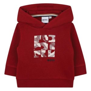 Boss Kids felpa con cappuccio