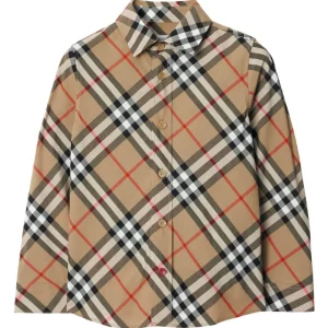 Burberry Kids camicia in check