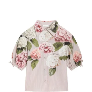 Camicia per bambina Dolce & Gabbana Kids a fiori