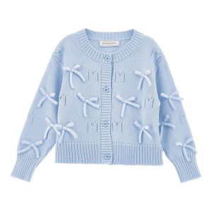 Cardigan per bambina Monnalisa fiocchi