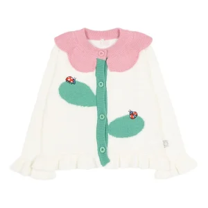 Cardigan per neonata Stella McCartney Kids con fiore