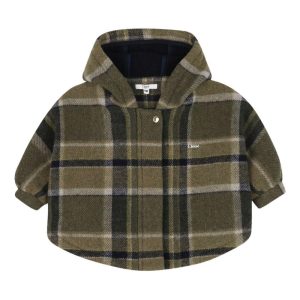 Chloé Kids cappotto a quadri