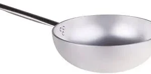 Wok Radiante con fondo svasato in alluminio 5m Agnelli