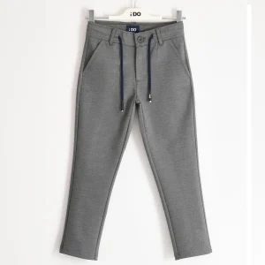 Pantalone bambino morbido con tasca a filo
