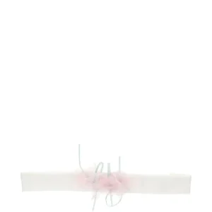 Fascia per neonata Monnalisa con fiore