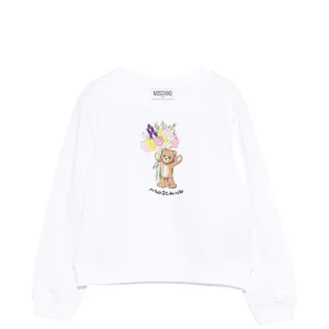 Felpa per bambina Moschino Kids con stampa