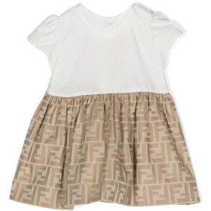 Fendi Kids abito a maniche corte