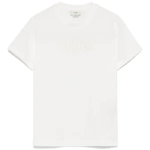 Fendi Kids t-shirt con ricamo