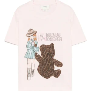 Fendi Kids t-shirt con stampa