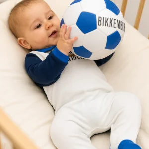 Tutina in ciniglia con logo centrale Bikkembergs