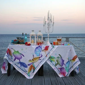 Tovaglia in Puro Lino Galapagos di Tessitura Toscana