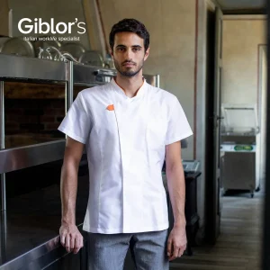 GIACCA CUOCO GIORGIO EXTRA LIGHT MANICA CORTA GIBLOR’S POSSIBILITA’ PERSONALIZZAZIONE CON RICAMO