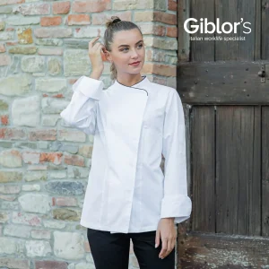 GIACCA CUOCO DONNA ROSE GIBLOR’S POSSIBILITA’ PERSONALIZZAZIONE CON RICAMO