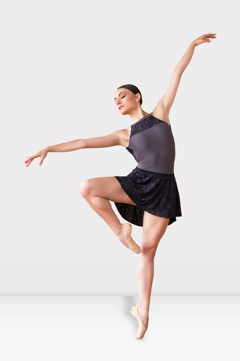 Gonna per Danza in Rete Floccata Fiorata per Donna - immagine 3