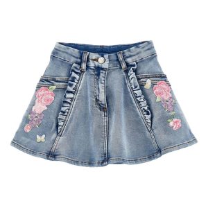 Gonna per bambina Monnalisa di jeans
