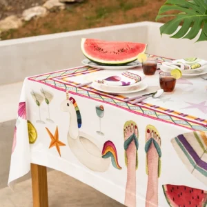 Tovaglia in cotone antimacchia Summer Party