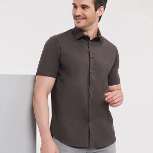 Men’s Short Sleeve Easy Care Fitted Shirt