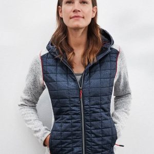 GIUBBOTTO JAMES&NICHOLSON LADIES’KNITTED HYBRID JACKET