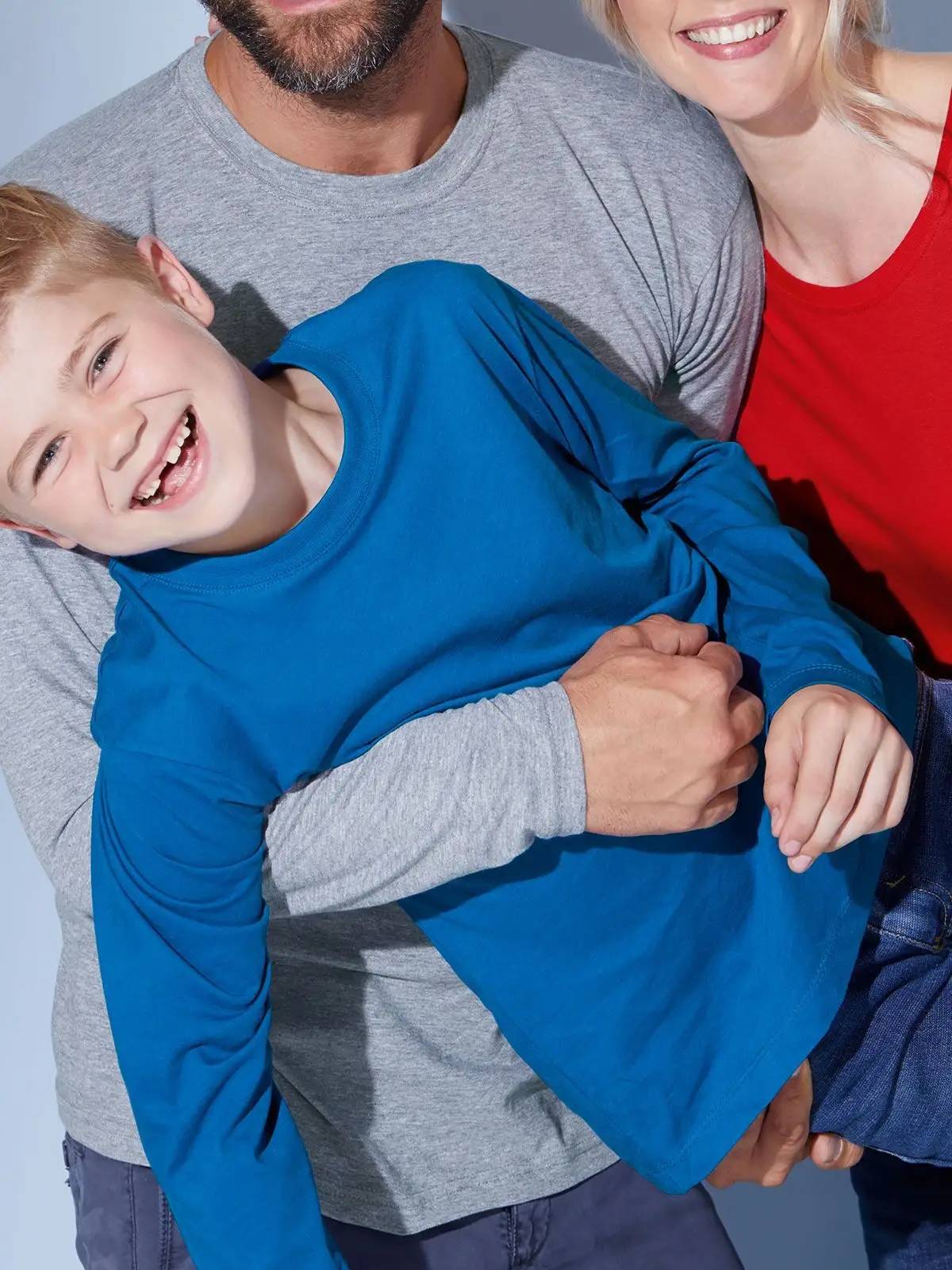 T-SHIRT JAMES&NICHOLSON MANICHE LUNGHE BAMBINO - immagine 2