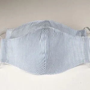 SET 2 MASCHERINE BIMBO RIGHE AZZURRO