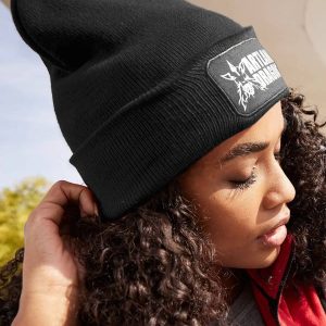 Classic Knitted Beanie With Patch