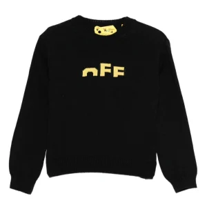 Off White Kids maglione con logo