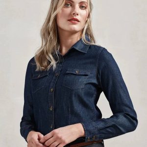 Camicia Ladies’’ Jeans Stitch Denim Shirt