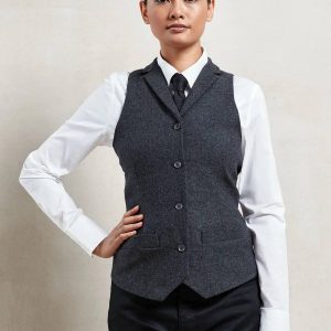 PR626    Ladies’ Herringbone Waistcoat  Premier
