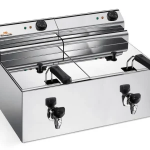 Friggitrice elettrica da 10 + 10 litri