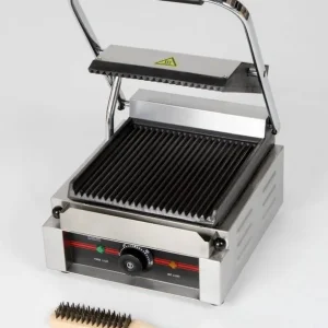 Piastra singola rigata in ghisa