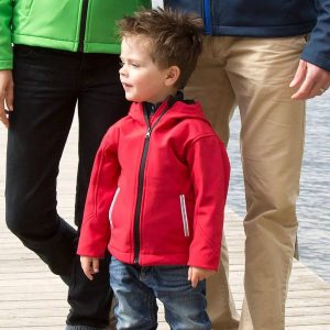 Junior Hooded Soft Shell  Bambino Jacket RER224J