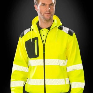 Felpa con cappuccio in pile alta visibilità RER503X