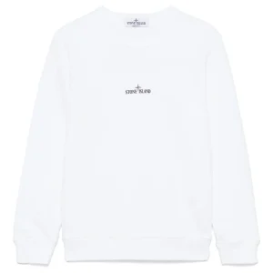 Stone Island Junior felpa con stampa