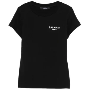 T-shirt per bambina Balmain Kids con logo