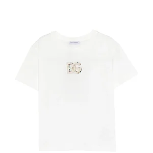 T-shirt per bambina Dolce & Gabbana Kids con logo