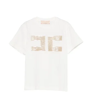 T-shirt per bambina Elisabetta Franchi Kids con logo