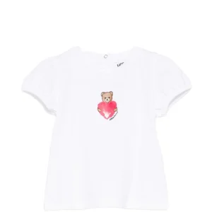 T-shirt per neonata Moschino Kids con stampa