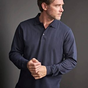 Luxury Stretch Long Sleeve Polo uomo  TJ1406