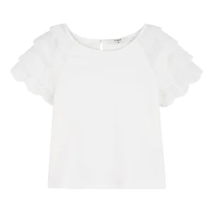 Top per bambina Chloé Kids con rouches
