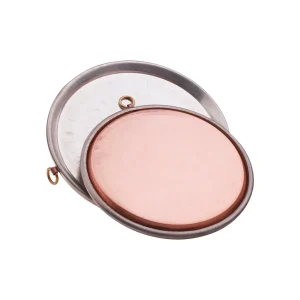 Tortiera per farinata in rame martellato stagnato 2mm con orlo Agnelli